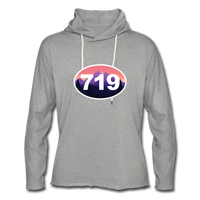 The Area Code Lightweight Hoodie - heather gray