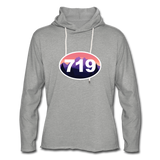 The Area Code Lightweight Hoodie - heather gray