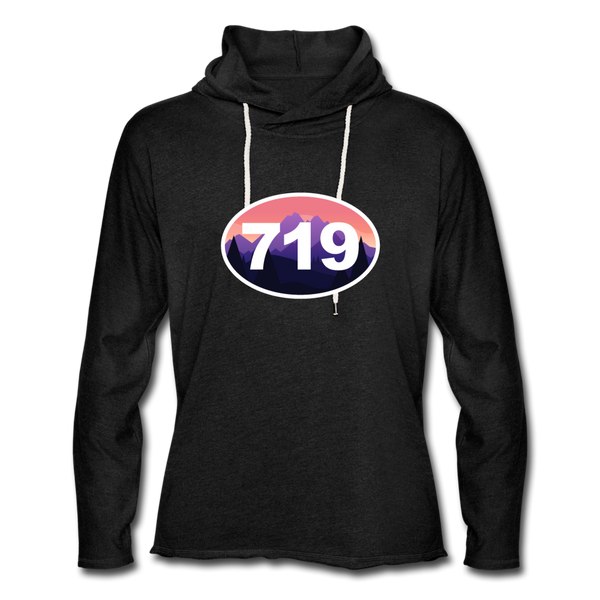 The Area Code Lightweight Hoodie - charcoal grey