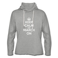 The Keep Calm Lightweight Hoodie - heather gray