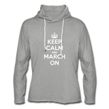 The Keep Calm Lightweight Hoodie - heather gray