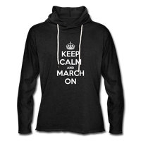 The Keep Calm Lightweight Hoodie - charcoal grey