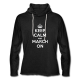 The Keep Calm Lightweight Hoodie - charcoal grey