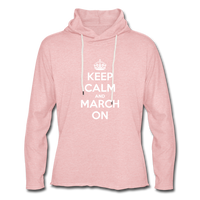 The Keep Calm Lightweight Hoodie - cream heather pink