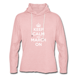 The Keep Calm Lightweight Hoodie - cream heather pink